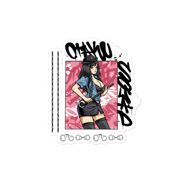 Hot Police Girl Sticker